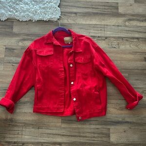 Red Denim Jacket